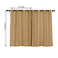 Natural Faux Linen Curtains 52 Inch x 64 Inch With Chrome Grommets 2 Pack