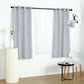 Faux Linen Silver Curtains 52 Inch x 64 Inch With Chrome Grommets 2 Pack