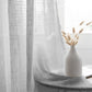 2 Pack | Handmade Silver Faux Linen Curtains 52"x84", Curtain Panels With Chrome Grommets