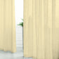 Handmade ivory faux linen curtains with chrome grommets, 52"x96", 2 pack.