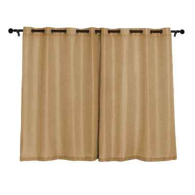 Sophisticated Chrome Grommets for Easy Hanging