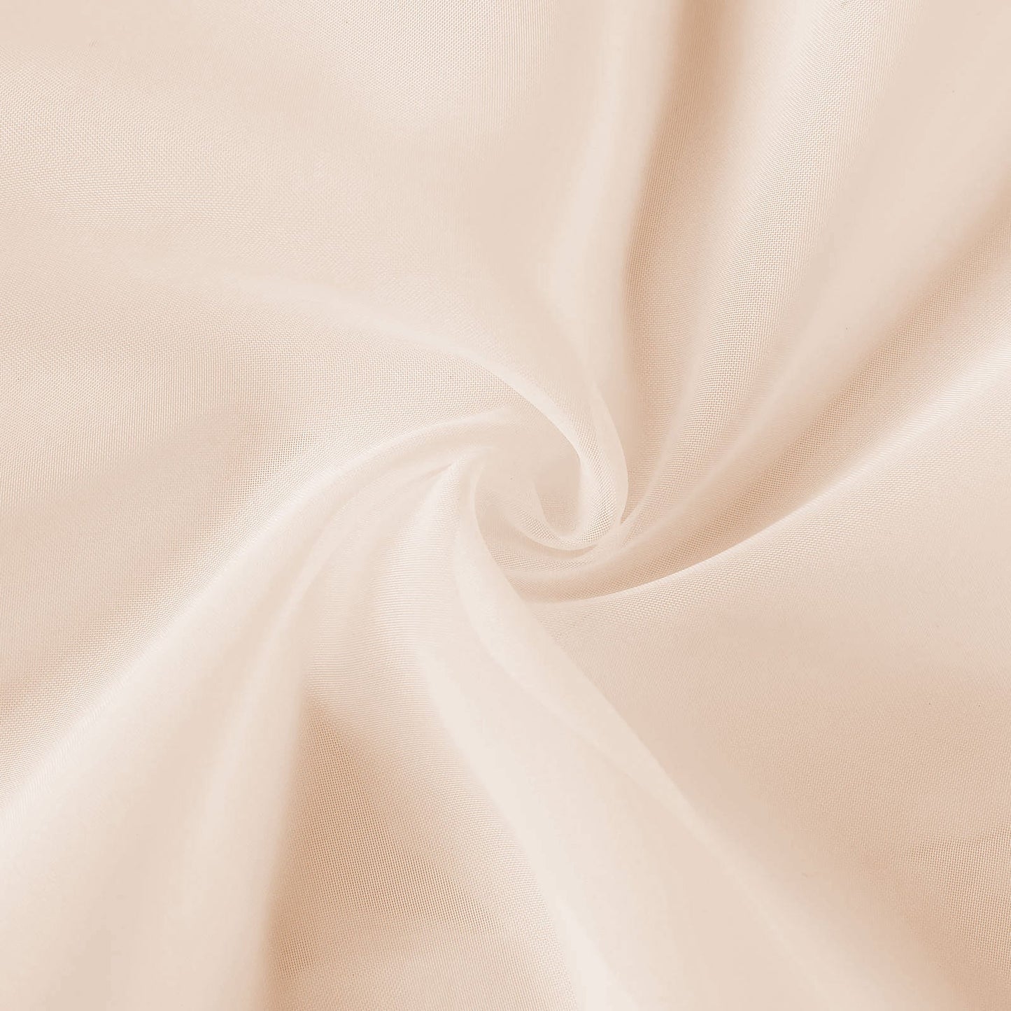 Nude chiffon curtain panel, durable flame-resistant backdrop drapery.