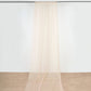 Nude Durable Flame Resistant Sheer Ceiling Drapes 10 Feet x 20 Feet