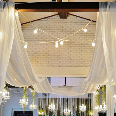 Transform Your Venue with Ivory Sheer Drapes