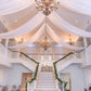 10ftx40ft White Sheer Ceiling Drape Curtain Panels Durable Flame Resistant Fabric
