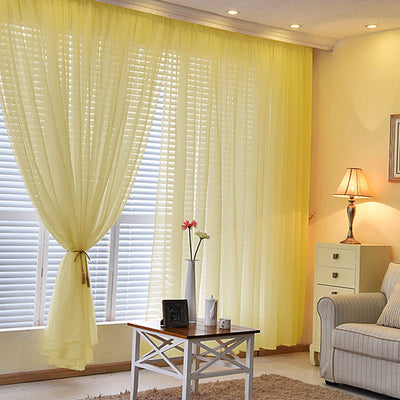 Elegant Ambiance with Champagne Sheer Curtain Panels