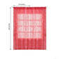 Coral sequin curtains, 52"x84", rod pocket window treatment panels.