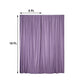 Violet Amethyst 10 Feet x 10 Feet Curtain Panel with Fire Retardant Polyester and Rod Pockets 2 Pack