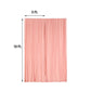 2 Pack Fire Retardant Curtain Panel Backdrop with Rod Pockets 10 Feet x 10 Feet in Polyester Dusty Rose Color
