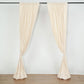 Beige 10 Feet x 10 Feet Polyester Fire Retardant Curtain Panel Backdrops With Rod Pockets 2 Pack