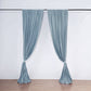 Dusty Blue Polyester Curtain Fire Retardant 10 Feet x 10 Feet with Rod Pockets 2 Pack