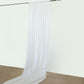 Fire Retardant White Draping Fabric Backdrop Curtains with Rod Pockets 5 Feet x 30 Feet