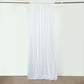 Fire Retardant White Draping Fabric Backdrop Curtains with Rod Pockets 5 Feet x 40 Feet