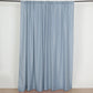 2 Pack Dusty Blue Polyester Event Curtain Drapes, 10ftx8ft Backdrop Event Panels With Rod Pockets 130 GSM