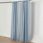 Pack Of 2 130 GSM Dusty Blue Polyester Backdrop Curtains With Rod Pockets 10 Feet X 8 Feet 