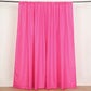 Fuchsia polyester backdrop drape curtains with rod pockets.