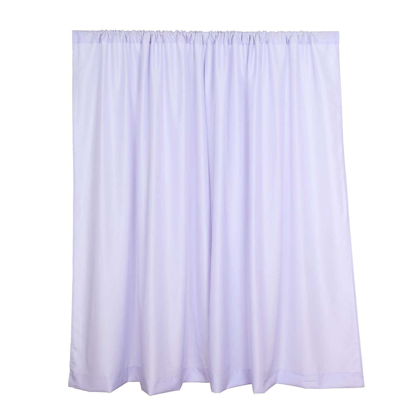 2 Pack | 10ftx8ft Lavender Lilac Polyester Drapery Panels With Rod Pockets