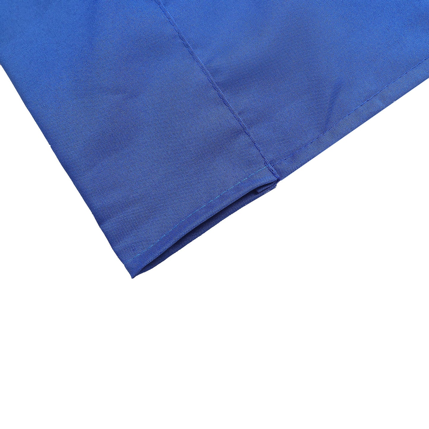 2 Pack Royal Blue Curtain Panels for Backdrops 10 Feet x 8 Feet Polyester 130 GSM Rod Pocket