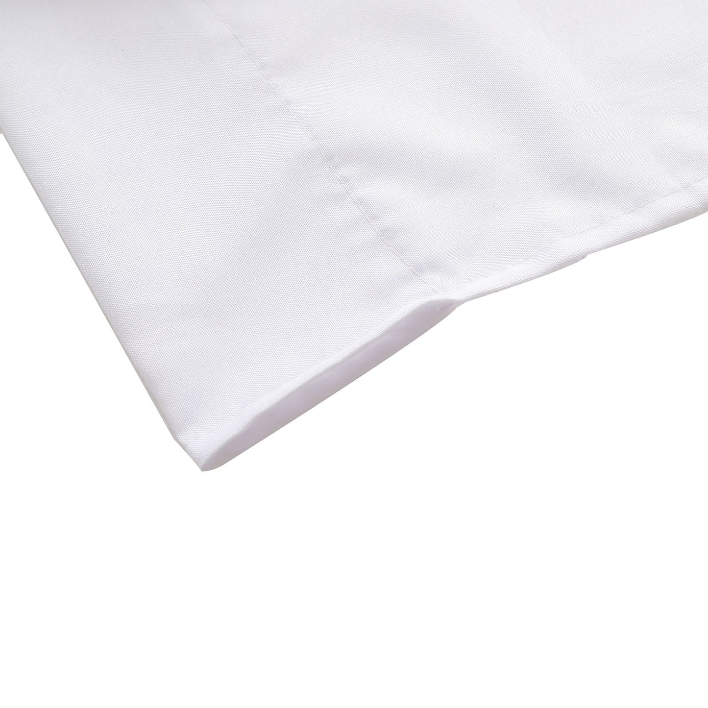 130 GSM 10 Feet X 8 Feet White Polyester Backdrop Curtains With Rod Pockets