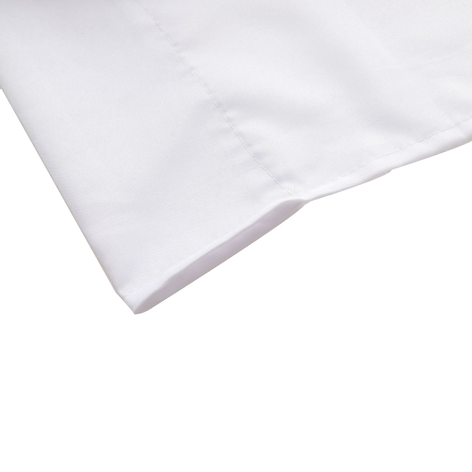 130 GSM 10 Feet X 8 Feet White Polyester Backdrop Curtains With Rod Pockets