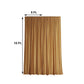 2 Pack Gold 10 Feet x 10 Feet Fire Retardant Polyester Curtain Panel Backdrops With Rod Pockets