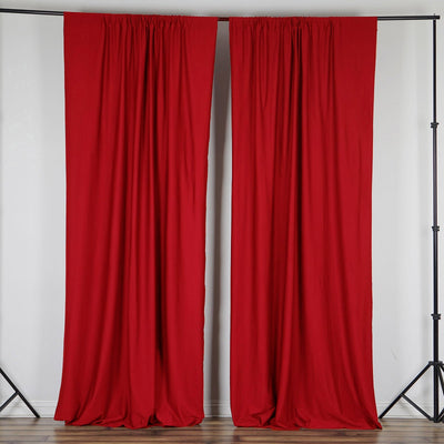 Elevate Your Event with Red Scuba Polyester Drapes