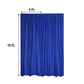 Royal Blue Polyester Curtain Panel Backdrops With Rod Pockets 10 Feet x 10 Feet Fire Retardant 2 Pack