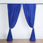 10 Feet x 10 Feet Polyester Fire Retardant Curtain Panel Backdrops With Rod Pockets 2 Pack Royal Blue