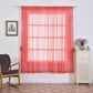 Coral sequin curtains with rod pocket, 52"x84” window treatment panels.
