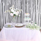 Tinsel Fringe Metallic Foil 8 Feet Blue Doorway Curtain Party Backdrop