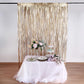 8ft Matte Gold Metallic Tinsel Foil Fringe Doorway Curtain Party Backdrop