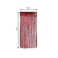 Metallic Foil Tinsel Fringe 8 Feet Red Doorway Curtain Party Backdrop 