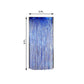Metallic Foil Tinsel Fringe 8 Feet Royal Blue Doorway Curtain Party Backdrop 