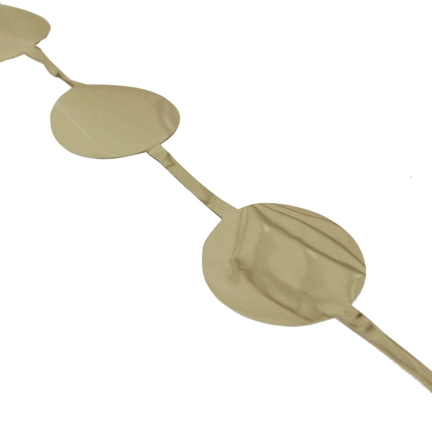 Champagne Foil Tinsel Streamer Circle Fringe Curtain 3 Feet By 6.5 Feet#whtbkgd