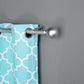 42-126inch Adjustable Curtain Rod Set, Silver, Round Finials