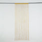 Gold Silk String Curtains 3 Feet x 8 Feet With Tassels For Room Division
