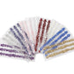 Ivory self-adhesive pearl rhinestone gem stickers for DIY crafts.