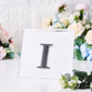 Black decorative rhinestone letter "I" sticker for DIY crafts.