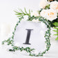 Black decorative rhinestone letter "I" for DIY crafts.