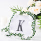 Black decorative rhinestone letter sticker "K" for DIY crafts.