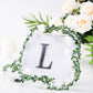 Black decorative rhinestone letter sticker "L" for DIY crafts.