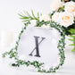 Black decorative rhinestone letter sticker "X" for DIY crafts.