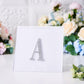 Silver decorative rhinestone letter "A" sticker on a white background.