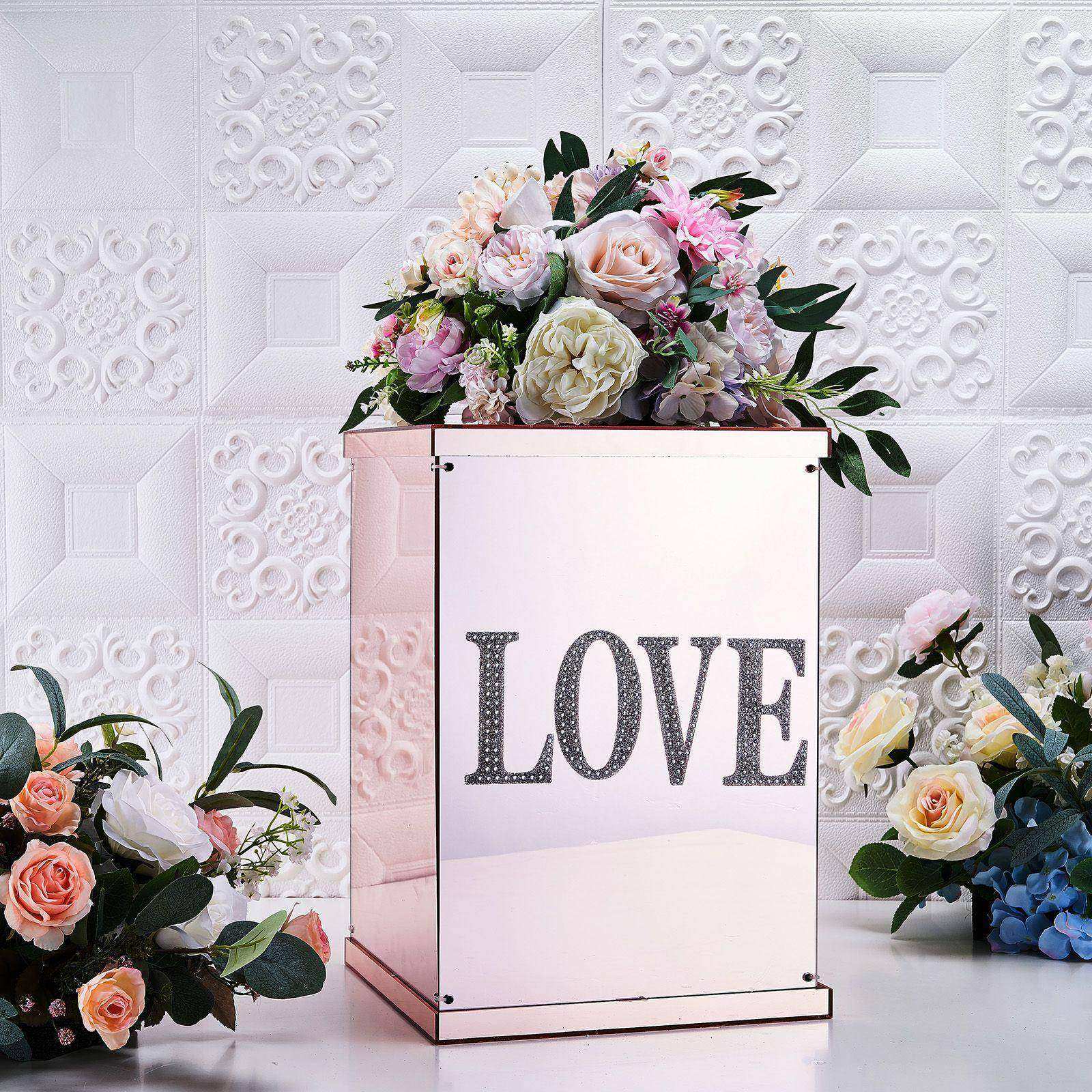 4 Inch Silver Decorative Rhinestone Alphabet Stickers Letter D