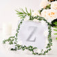 Silver decorative rhinestone letter sticker "Z" with floral accents.