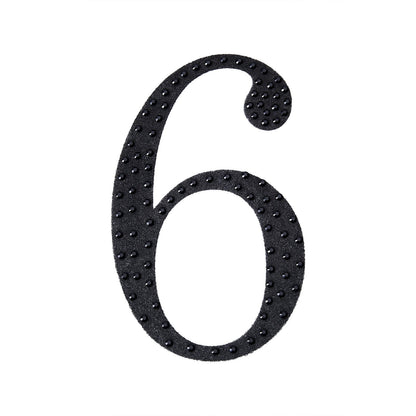 DIY Crafts 6 Inch Black Decorative Rhinestone Number 6 Stickers#whtbkgd