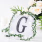 Stickers 6 Inch Black Decorative Rhinestone Alphabet Letter G
