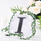 Stickers 6 Inch Black Decorative Rhinestone Alphabet Letter I
