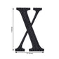 Black decorative rhinestone letter sticker "X" for DIY crafts.