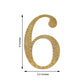 6 inch Gold Decorative Rhinestone Number Stickers DIY Crafts - 6